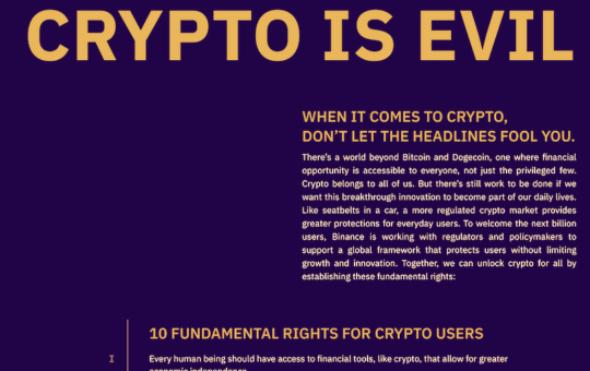 Binance Publishes Bill of Rights for Crypto Users