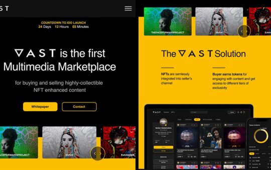 VAST Completes Private Investment Round as It Readies to Launch First-Ever EngageFi™ NFT Platform – Press release Bitcoin News