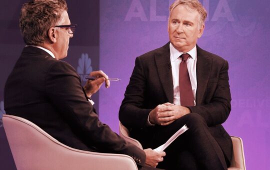 Citadel's Ken Griffin: Investors Leaving Bitcoin, NFTs and Meme Stocks Is Good for Economy