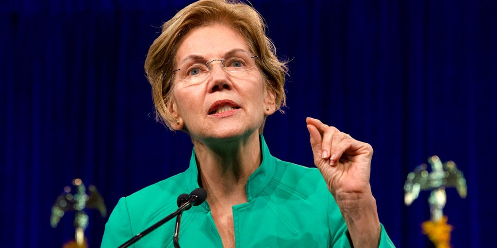 Elizabeth Warren Calls Stablecoin Bill a Trump and Musk 'Grift'