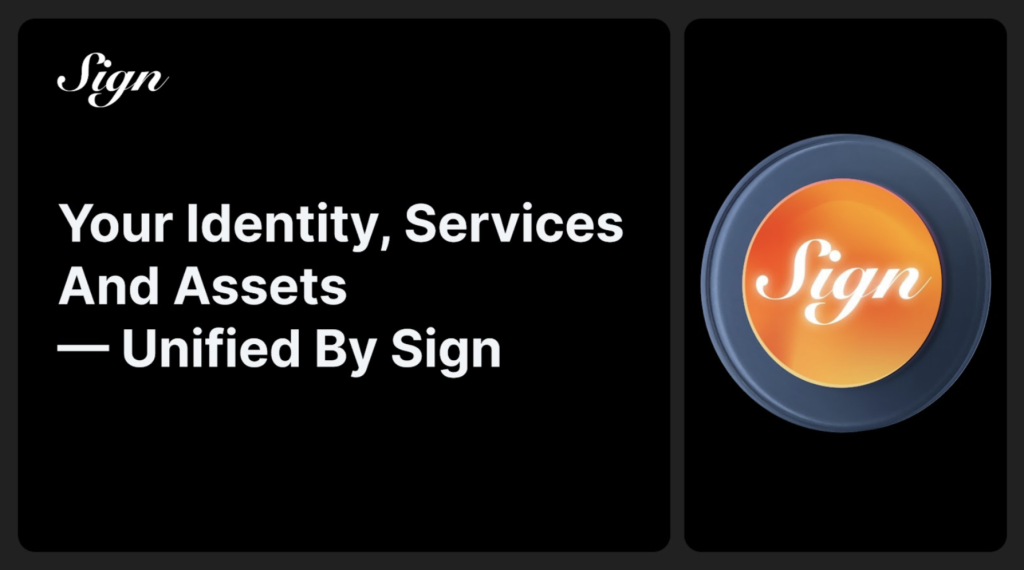 Your Identity, Services, and Assets — Unified by Sign
