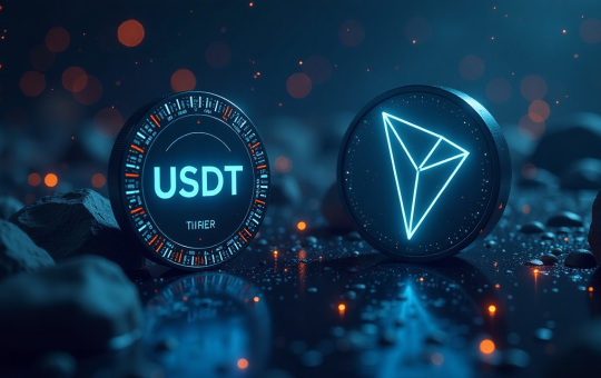 USDT And TRON Symbols