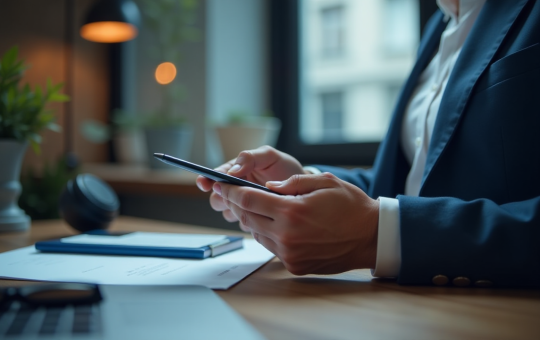 Person paying using a smartphone