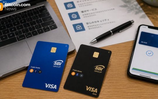 SBI Group, Visa Launch Crypto Card With up to 10% BTC, ETH, XRP Promo Rewards