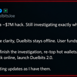 Crypto Casino Duelbits Hit With $7M Hack, Taken Offline