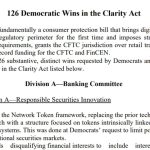 Final CLARITY Act Packs 126 Changes Requested by Senate Democrats