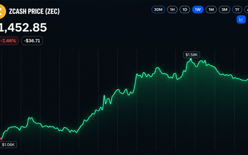 Zcash Price Holds Above $1,440 After Sharp Rally Pullback